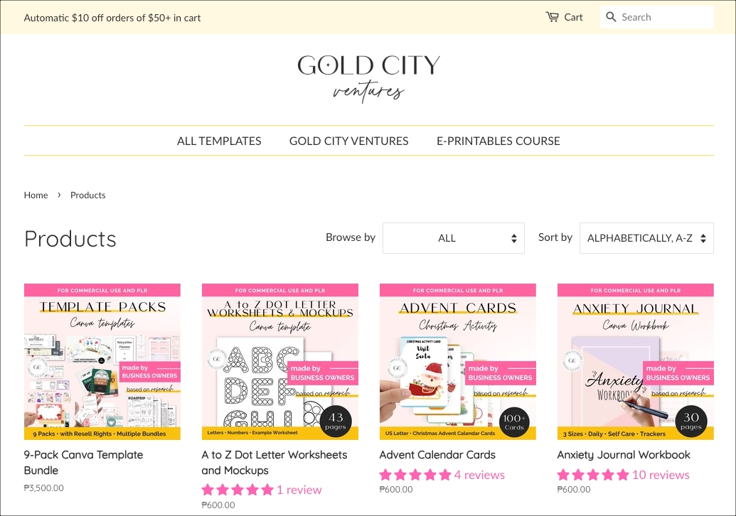 Gold City Venture Digital Products
