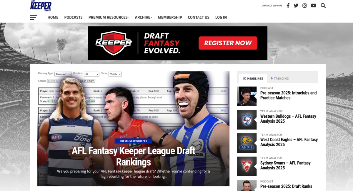 Keeper League Pod