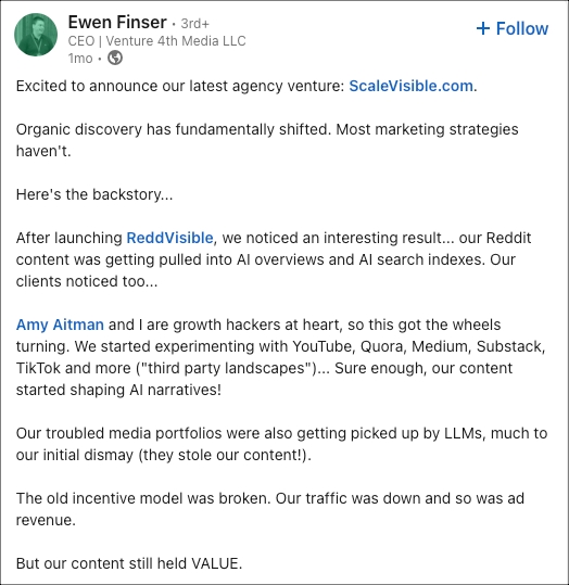 Linkedin-Post-shared-by-Amy-Aitman-about-ReddVisible-and-Reddit