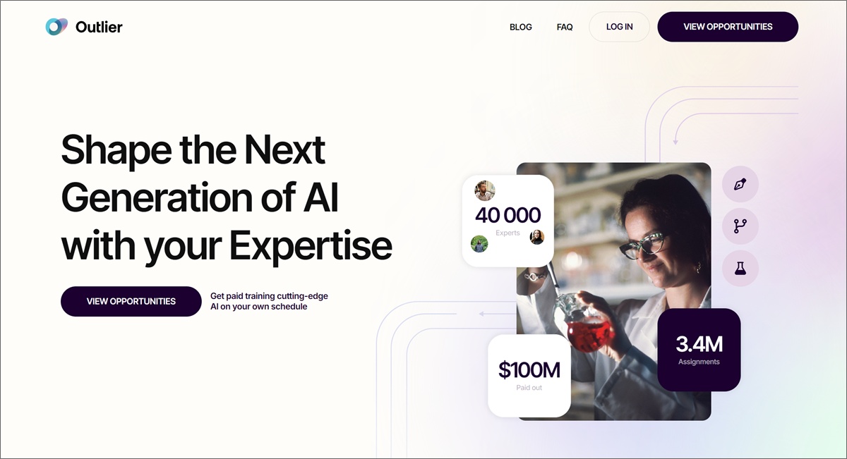 outlier ai training side hustle
