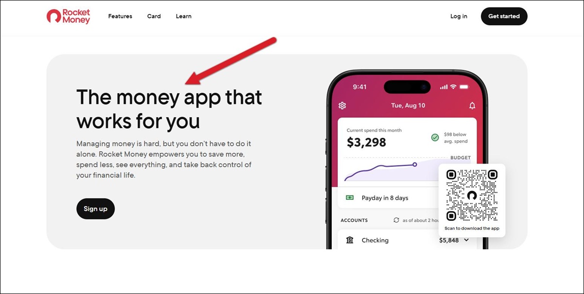 Rocket Money is a great budgeting app