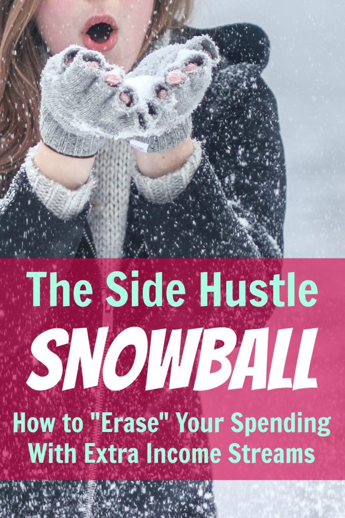 side hustle snowball pin